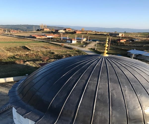 Akkay İnşaat Camii Kubbe Kurşun Kaplama