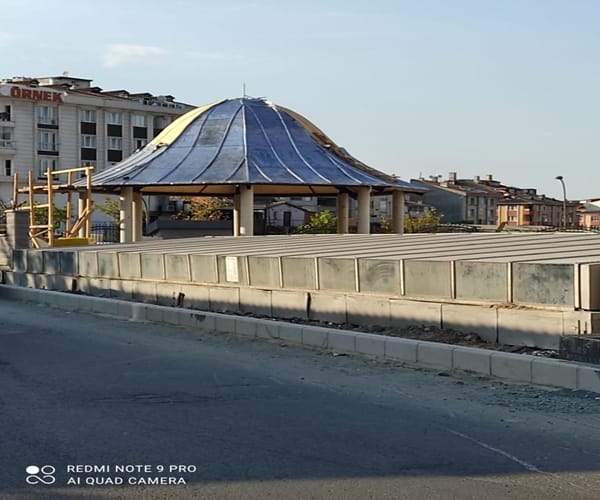 Akkay İnşaat Camii Kubbe Şadırvan minare Kurşun Alüminyum Bakır Kaplama Firması