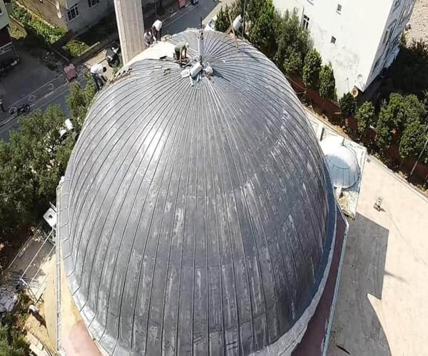 Akkay İnşaat Camii Kubbe Kaplama Metre Kare Fiyatları